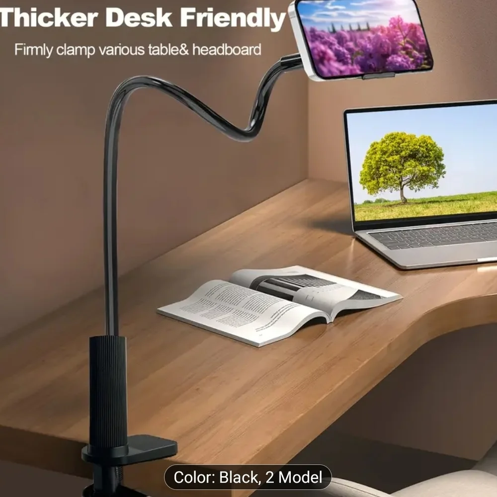 GooseneckFlexible Phone Holder With Arm & Phone Clamp New